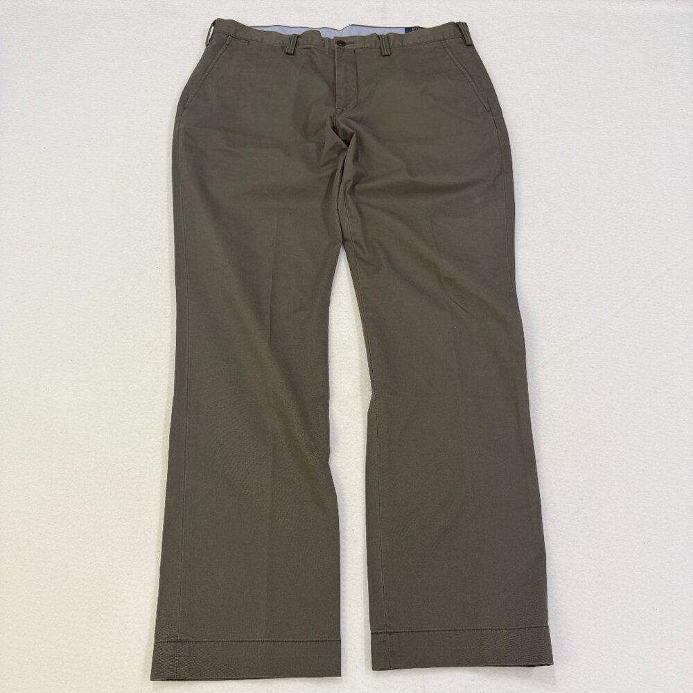 Polo Ralph Lauren Pants Men 36x32 Green Gray Stretch Classic Fit Cotton Twill